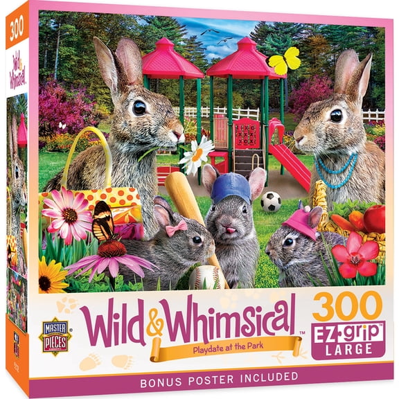 MasterPieces Wild & Whimsical - Playdate at the Park 300 Piece EZ Grip Puzzle