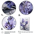 thumbnail image 3 of Designart "violet Flower Enchanting Fragrance I" Floral & Botanical Floater Framed Canvas Print, 3 of 7