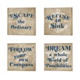 thumbnail image 1 of Great Art Now Burlap World Map by Sue Schlabach 4 Piece Canvas Art Set Each 14"W x 14"H, 1 of 5
