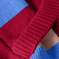 thumbnail image 5 of LpwkSSA Men's Winter Long Sleeve V-Neck Elastic Knit Sweater Thickened Warmth Casual Business Stylish Shirts Versatile Trendy Menswear Design Red XXXL, 5 of 9