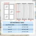 thumbnail image 6 of JIUZHEN French Door Curtain- Thermal Insulated Doorway Blackout Curtain with Rod Pocket for Kitchen/Patio Doors，1 Curtain Panel with Tieback, 25 X 72 Inches Long, Navy Blue, 6 of 7