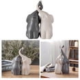thumbnail image 4 of Gris Y Blanco, Figuras de Cerámica, Arte de Pie, Artesanía, Decoración Del Hogar , Gris blanco, METRO perfecl Elefante Escultura Moderna, 4 of 8