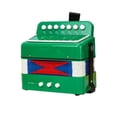 thumbnail image 1 of TFixol 7-Key 2-Bass Beginner Accordion for Kids, Green ABS Student Practice Instrument with Lightweight Design, Ideal for Stage Performance and Gifting, 1 of 6