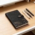 thumbnail image 4 of Dusknt National Style Retro A5 Diary Bo0k, Portable Business Writing NoteBo0k, Durable Hardcover Daily Journal for Work Scheduling, Ofice Records and Holiday Gift Giving, Black, Without a Pan, 4 of 4