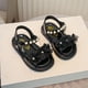 thumbnail image 5 of Sandalias para Niños Niñas de Moda Plana Y Suave con Dedos Abiertos Y Luces para Niñas en Chinos Y Grandes Tamaños Sandalias Planas con Correas de Tobillo, 5 of 9