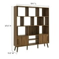 thumbnail image 3 of Transmit Bookcase with Sliding Doors in Walnut, 3 of 9