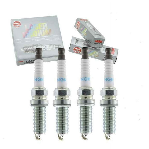 4 pc NGK Laser Iridium Spark Plugs compatible with Mazda 6 2.5L L4 2018-2020