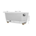 thumbnail image 2 of KALLORY Indoor Small Flower Pots 30.00X13.00X12.00CM White, 2 of 7