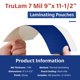 thumbnail image 4 of Fundas para Laminado TruLam Carta 7 Mil Brillantes Paquete de 100, 4 of 8