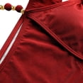 thumbnail image 6 of QIUOMBBP Women's Halter Bikini Set High Cut Triangle Side Tie Two Piece Swimsuit Beads Straps Bathing Suit for Summer Beach Wine L, 6 of 8
