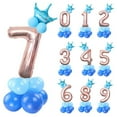 thumbnail image 3 of 32inch 1 2 3 4 5 6 7 8 9 Rose Gold Digit Figure Balloon Foil Balloons Wedding Birthday Baby Shower Party Decor Supplies Air Ball blue Number 7, 3 of 9