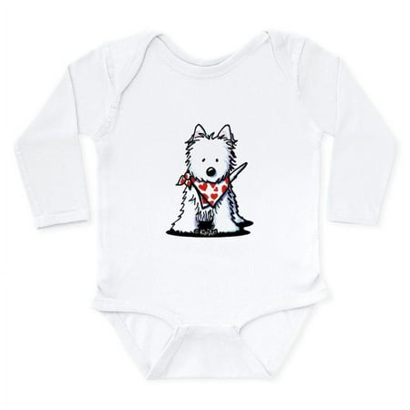 

CafePress - Heart Scarf Westie Long Sleeve Infant Bodysuit - Long Sleeve Cotton Baby Bodysuit