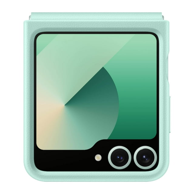 Funda para teléfono Samsung Galaxy Z Flip 6 Kindsuit de piel color menta