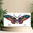 thumbnail image 6 of 1 Pcs 2D Flat License Plate Covers & Frames, Skull Butterfly For Decorative Front, Waterproof For Decoration Aluminum License Plate Covers & Frames Cover For Men Women, 12" X 6", 6 of 7
