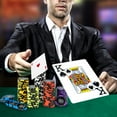 thumbnail image 2 of Gymax 14 Gram Clay Poker Chip Set 500 Pieces Claytec Style Chips with Aluminum Case, 2 of 9
