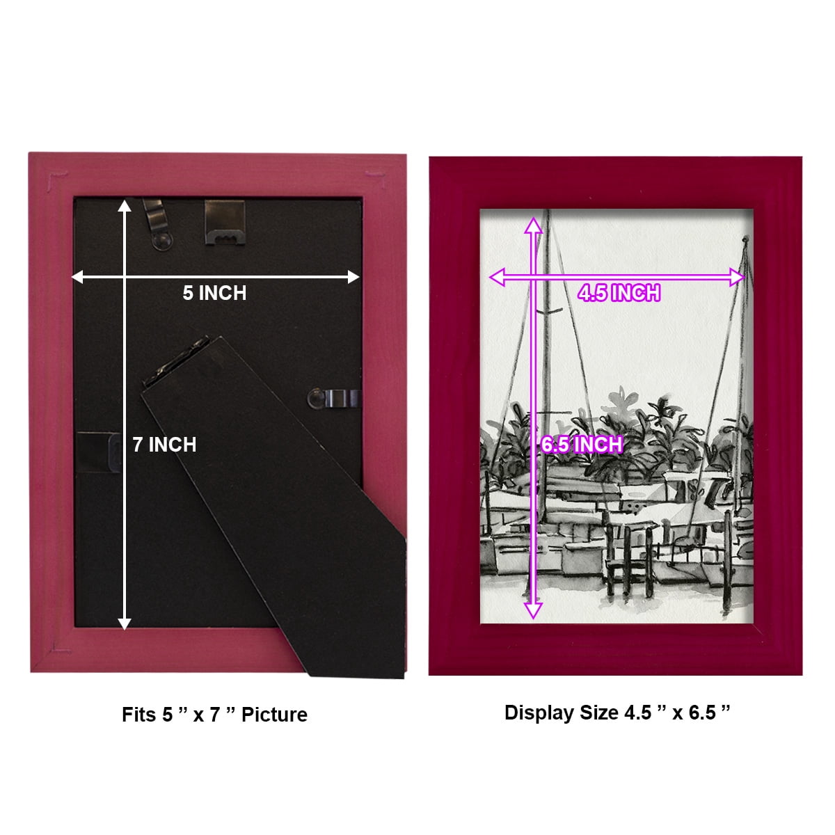 Neutral Tropics II - Framed Print w/glass - Cherry Red