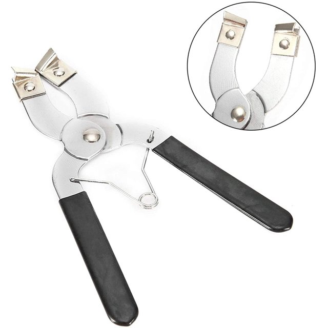 Alicates de instalación de pistón, alicates de anillo de compresor automático de coche, alicates de extensión, herramienta de extracción, 170mm/6,7 pulgadas LingWen 8390615515559