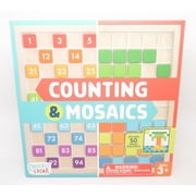 Chuckle & Roar Counting & Mosaics Montessori Learning Activity Wood Board
