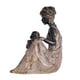 thumbnail image 3 of Estatuil de hijo de tribu africana, adornos Retro, escultura artesanal para estantería de oficina perfecl mami hijo estatuilla, 3 of 8