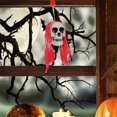 thumbnail image 4 of BinKFF Halloween Skull Hanging Tree Ornament Decor Plastic Mini Halloween Skulls Head Small Skeleton Head Decoration Hanging Ornament for All Saint's Day Party Supplies, 4 of 7