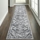 thumbnail image 1 of MeyJey Alfombra Boho para Pasillo Interior 2'x10', Alfombra Oriental Antideslizante Lavable a Máquina, Alfombra Vintage Desgastada para Recámara, Cocina, Comedor/sala de Estar/cuarto de Lavado, Gris, 1 of 12