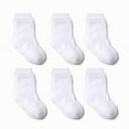 thumbnail image 2 of HCNTES Toddler Boys Girls Socks Kid Socks Black Non Slip Grip Crew Socks Set Children's Solid Color Socks for Spring Summer 1T 2T 3T 4T 5T 6T 7T Wear(Z01-B,3-5 Years), 2 of 5