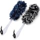 thumbnail image 1 of wonima11 2Pack Loofah Sponge, Dual-Sided Loofah on a Stick Exfoliating Body with Long Handle, Body Scrubber for Back use in Shower with Loufas or Lufa for Men Women (2Pack Black and Navyblue), 1 of 1