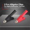thumbnail image 3 of Joywa 2 Pcs Pince Crocodile Complète de Protection pour Stylo Test Multimètre Noir & Rouge, 3 of 7