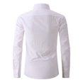 thumbnail image 4 of Qingpeng Men's Banded Collar Dress Shirts Long Sleeve Button Down Shirt with Pocket, 4 of 7
