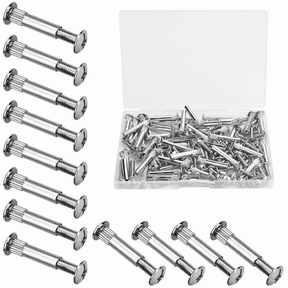 M4 furniture assembly screws nickel plated iron silver 60pcs
