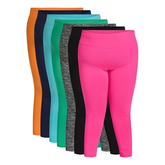 Women Plus Active Fleece Leggings, Sizes 3X