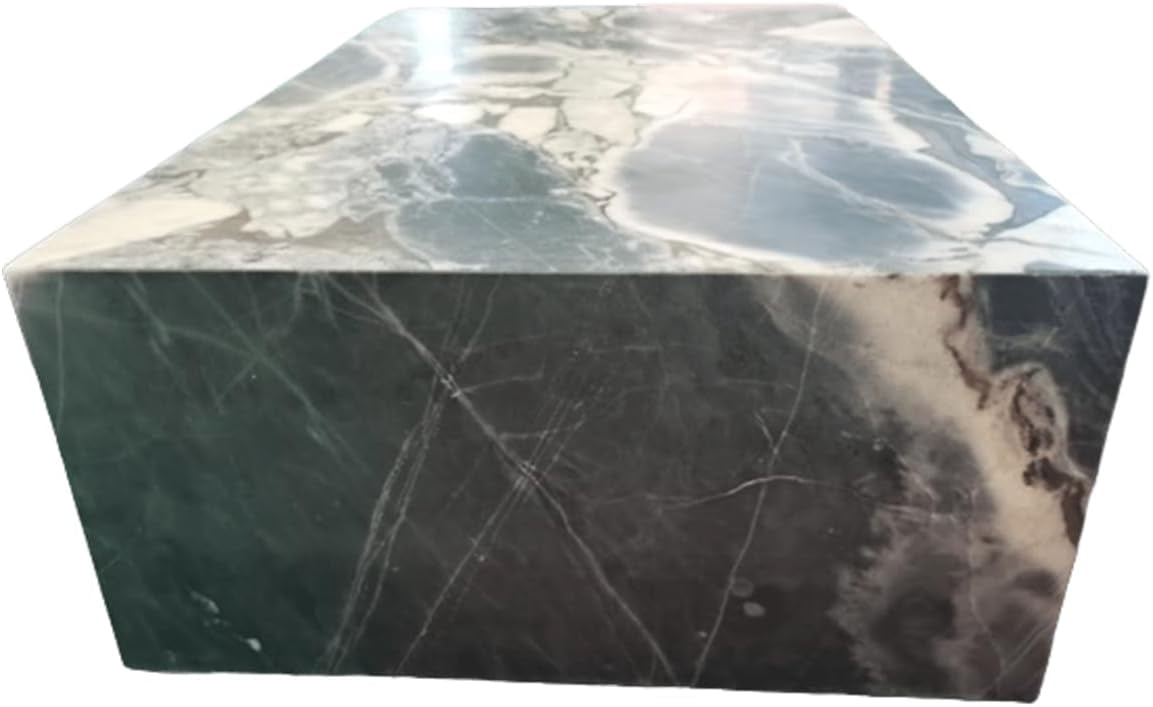 BETACH Genuine Marble Block Coffee Table - Galaxy Blue Marble