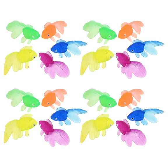 LABSERRON 20Pcs Goldfish Model Toy for Aquarium Fish Ornaments