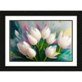 thumbnail image 2 of Stephen Chambers 18x13 Black Ornate Wood Framed With Double Matting Wall Art Titled - Tulips 1, 2 of 6