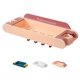 thumbnail image 5 of Estante de almacenamiento de baño montado en la pared Soporte para trapeador de escoba Herramientas de plástico Estante de gancho para cocina Inodoro, Rojo Rosa sidaley HA002442-03, 5 of 6
