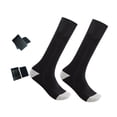 thumbnail image 1 of Calcetines calefactables para hombre, ideales para el frío invierno. Negro y gris, 1 of 6