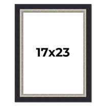 17x23 Frame Black Real Wood Picture Frame Width 2.25 Inches | Interior Frame Depth 0.5 Inches |