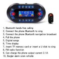 thumbnail image 2 of Motorcycle Bluetooth Speaker Amplifier Output 2.1A Music MP3 Player Burglar USB FM Radio Stereo Loud, 2 of 5