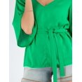thumbnail image 5 of Blusa manga campana con cinto, 5 of 5