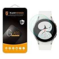 [3-Pack] Supershieldz for Samsung Galaxy Watch 4 (40mm) Tempered Glass Screen Protector, Anti-Scratch, Anti-Fingerprint, Bubble Free