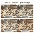 thumbnail image 7 of ODIKA 3'x5' Washable Throw Rug Stain Resistant, Low Profile, Non-Slip Transitional Blocks Contemporary Minimalist Maze Brushstroke Abstract Flowing for Entryway, Kitchen, Mudroom, 7 of 7