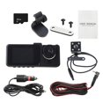 thumbnail image 1 of HLONK DashCam Front Rear and Inside Camera Car DVR Car Video Recorder Vehicle 1080P NightVision Driver Recorder, 1 of 8