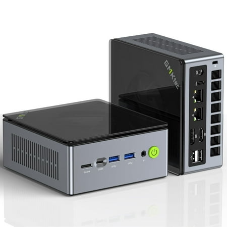 GMKtec M7 Pro Mini PC, 32GB RAM 1TB SSD, AMD Ryzen 9 PRO 6950H(Up to 4.9GHz), Desktop Mini Computers, Oculink, Dual TYPE-C, Dual RJ45 2.5G