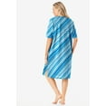 thumbnail image 2 of Dreams & Co. Plus Size Short-Sleeve Sleepshirt, 2 of 5