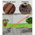 thumbnail image 4 of Ashman Online Garden Cultivator – Sturdy Hand Tiller/Cultivator – Heavy Duty Metal Blade for Digging, Loosening Soil and Weeding – Equipped with Rubber Grip Handle for a Strong Hold, 4 of 7