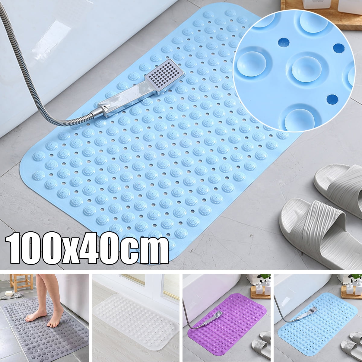 Bathtub Mats Non Slip, Extra Long Bath Tub Mats for ...