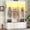 White + Particle Board+MDF + Primary Living Space, variant on Luckynote Farmhouse 4-in-1 Hall Tree with Wood Grain Bench, Mudroom Versatile Coat Rack with 2 Large Drawer, Entrance Organizer for Hallway, Living Room, White, 55.9"W