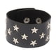 thumbnail image 4 of Pulsera de cuero sintético con tachuelas de Metal, brazalete ancho con remaches, Calavera, estrella, corazón, Punk, gótico, Rock, 3 filas, 2022, 4 of 4