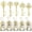 Gold, variant on 50 count Wedding Favors Key Bottle Openers,Bridal Shower Party Favors with Thank You Card Tag and Chains, Shower Favors for Guests or Souvenirs for guests Bulk(Rose )