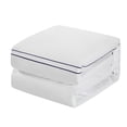 thumbnail image 6 of Chic Home Santorini Cotton Comforter Set Dual Stripe Embroidered Border Hotel Collection Bed In A Bag Bedding - Includes Sheets Pillowcases Decorative Pillow Shams - 8 Piece - Queen 92x96, Navy, 6 of 6